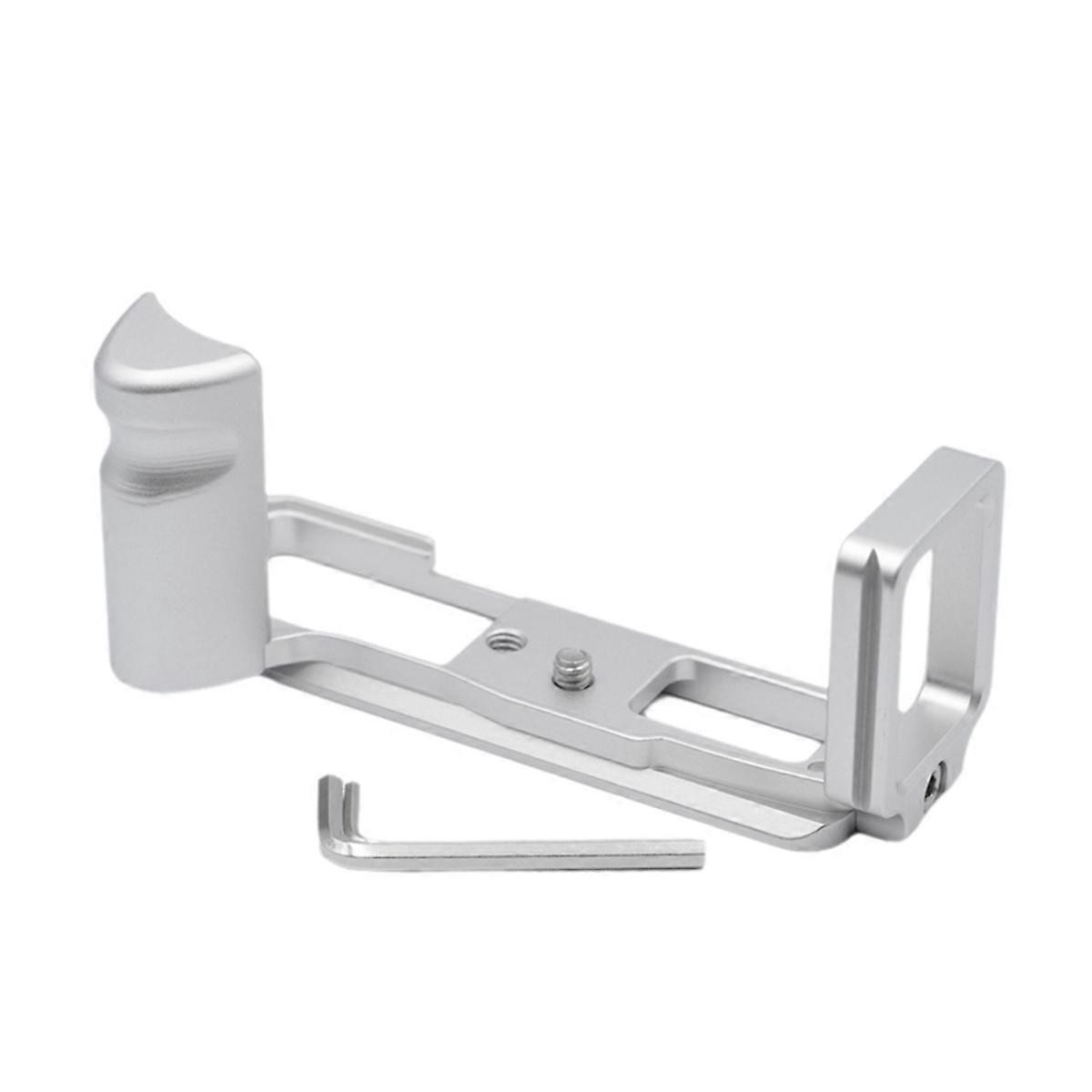 Camera L Bracket Grip Quick Release Plate for E-M10IV Silver