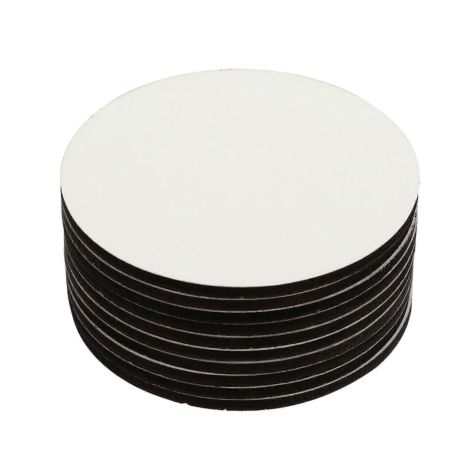 Practical Round Coasters Mdf Thermal Transfer Cup Mats 40Pcs Set