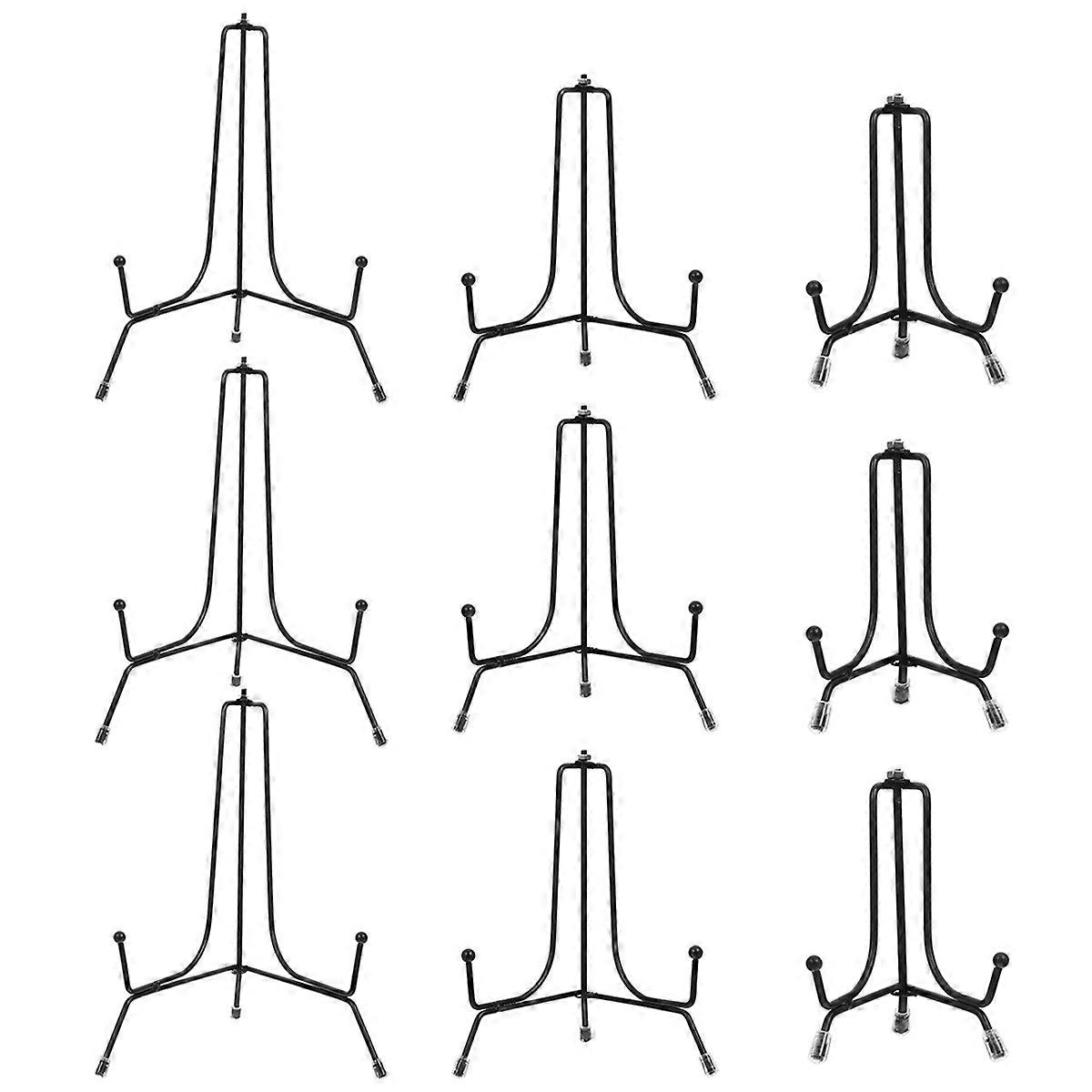 27 Pcs Modern Rectangular Display Stand Iron Frame For Office Use Home Table Non-slip Holding Books Plates Dishes