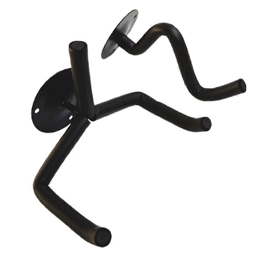 Guitar Hanging Rack Wall Mount Holder for Hanging Use 2Sets Black