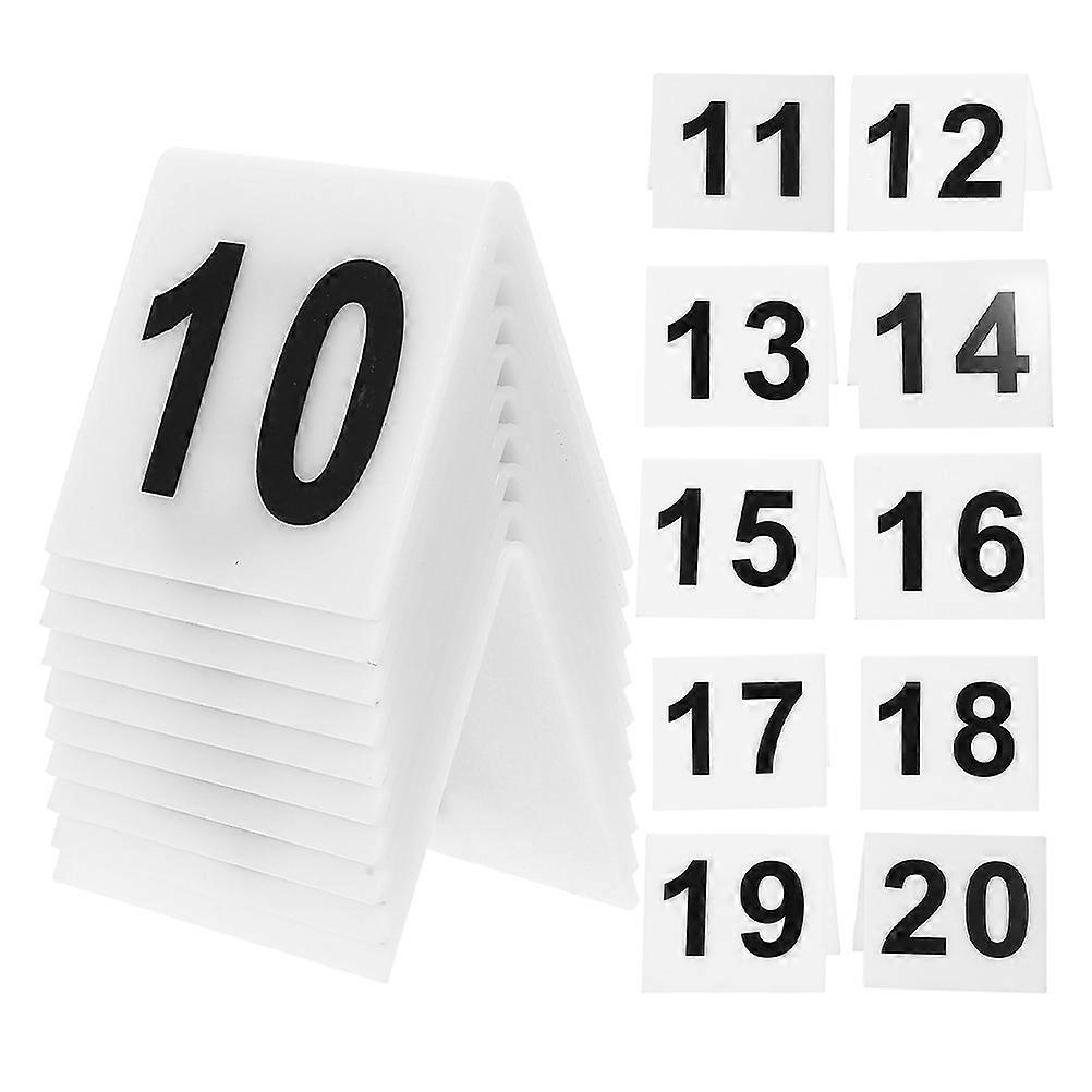 Reusable Table Number Signs Acrylic Marked for Dinner Events 80Pcs