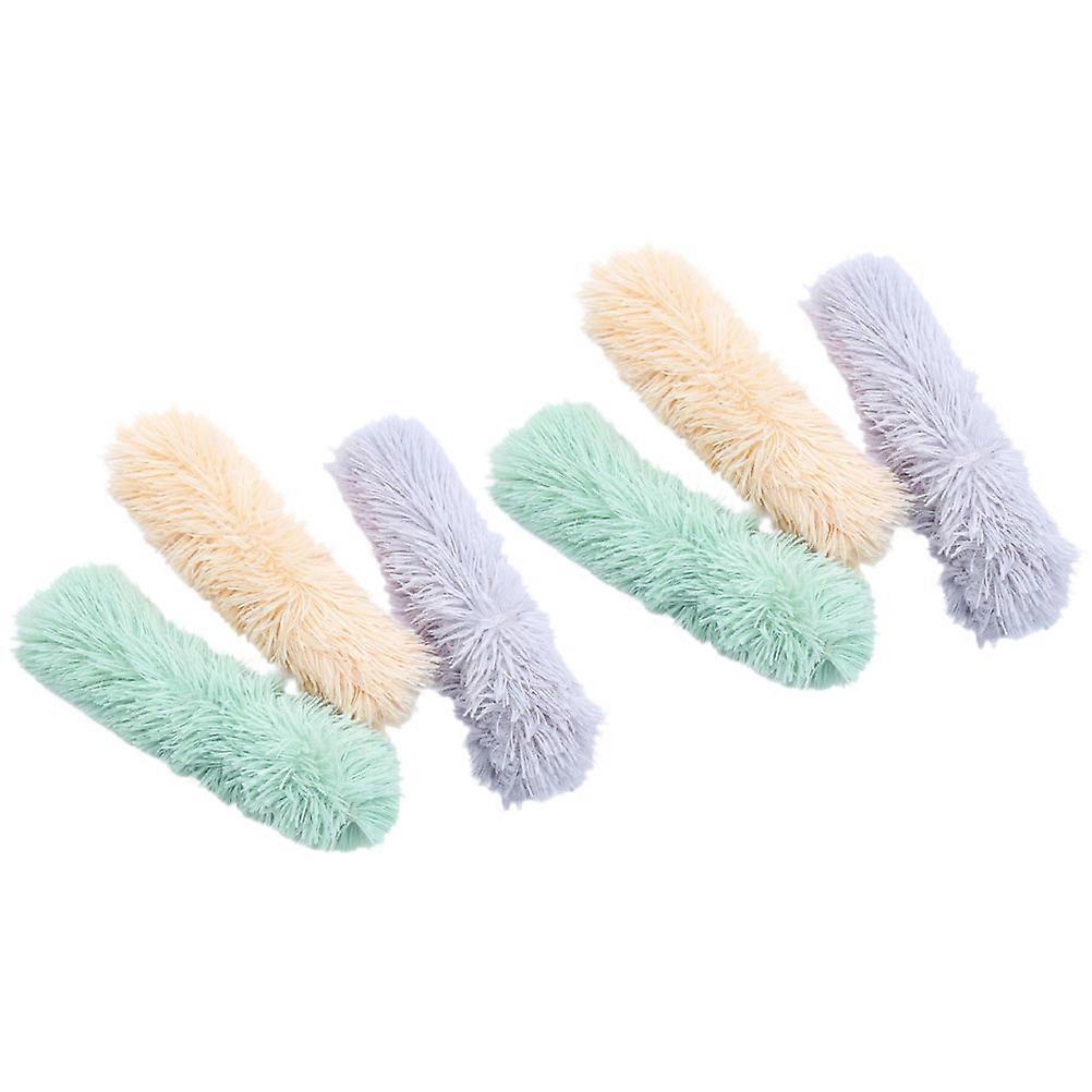 Indoor Cat Toys 6Pcs Cat Pillow Toys for Daily Life Fun Made with Assorted Color Plush Material for Stress Relief
