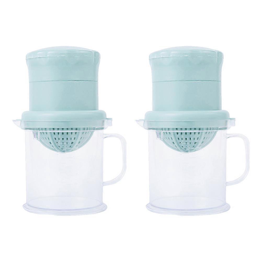 Manual Juice Maker Hand Press Juicer for Squeezing 6Pcs Blue