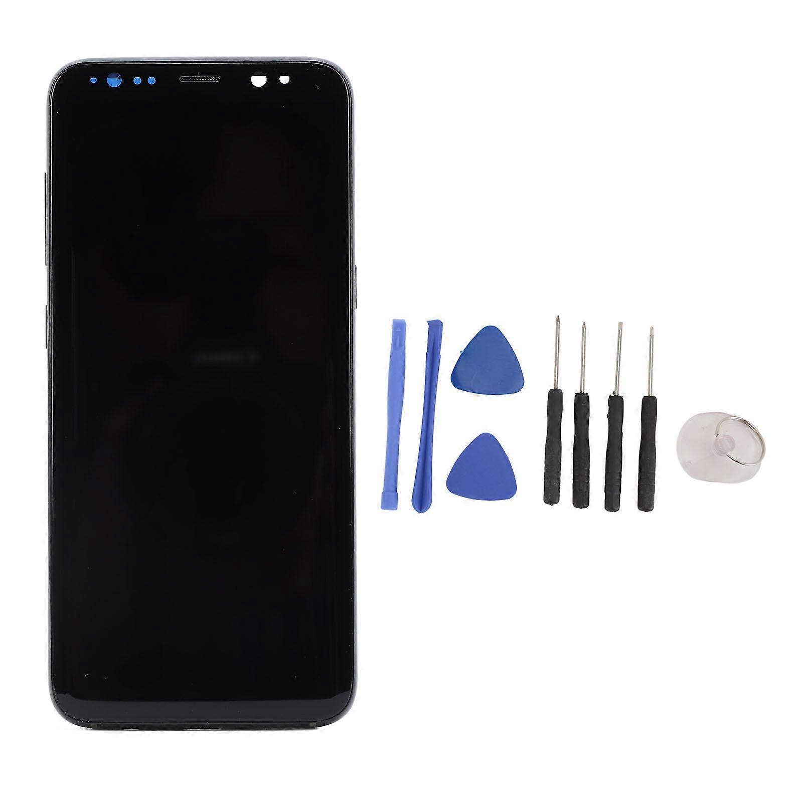Screen Replacement for Galaxy S8 SM G950U G950F TFT LCD Display Phone Touch Screen Digitizer Assembly with Frame Repair Tools
