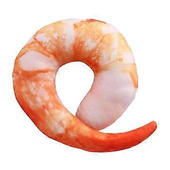 Dog Plush Squeaky Toy 3D Simulation Shrimp Meat Bite Resistant Stuffed Dog Plush Toy for Boredom and Anxiety Relief