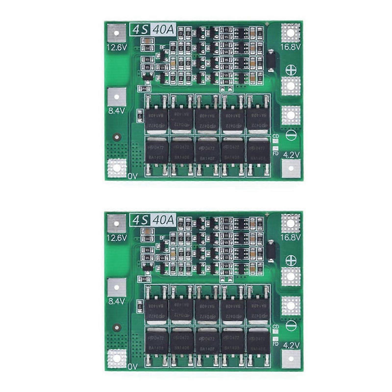 2X 4S 40A 18650 Li-Ion Lithium Battery Charger PCB Board Protection Module for Drill Motor 14.8V 16.8V Lipo Cell