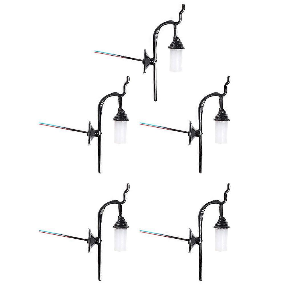 Mini House Wall Lamp 5Pcs for Home Use Detailed Simulation Models