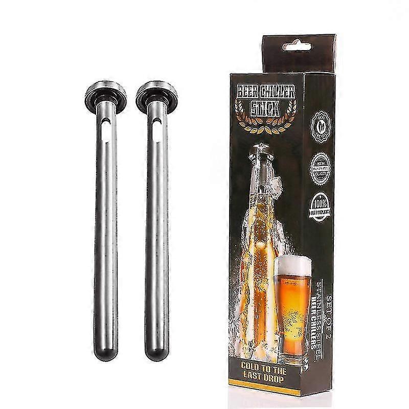 Stainless Steel Beer Chiller Stick 2pcs Set