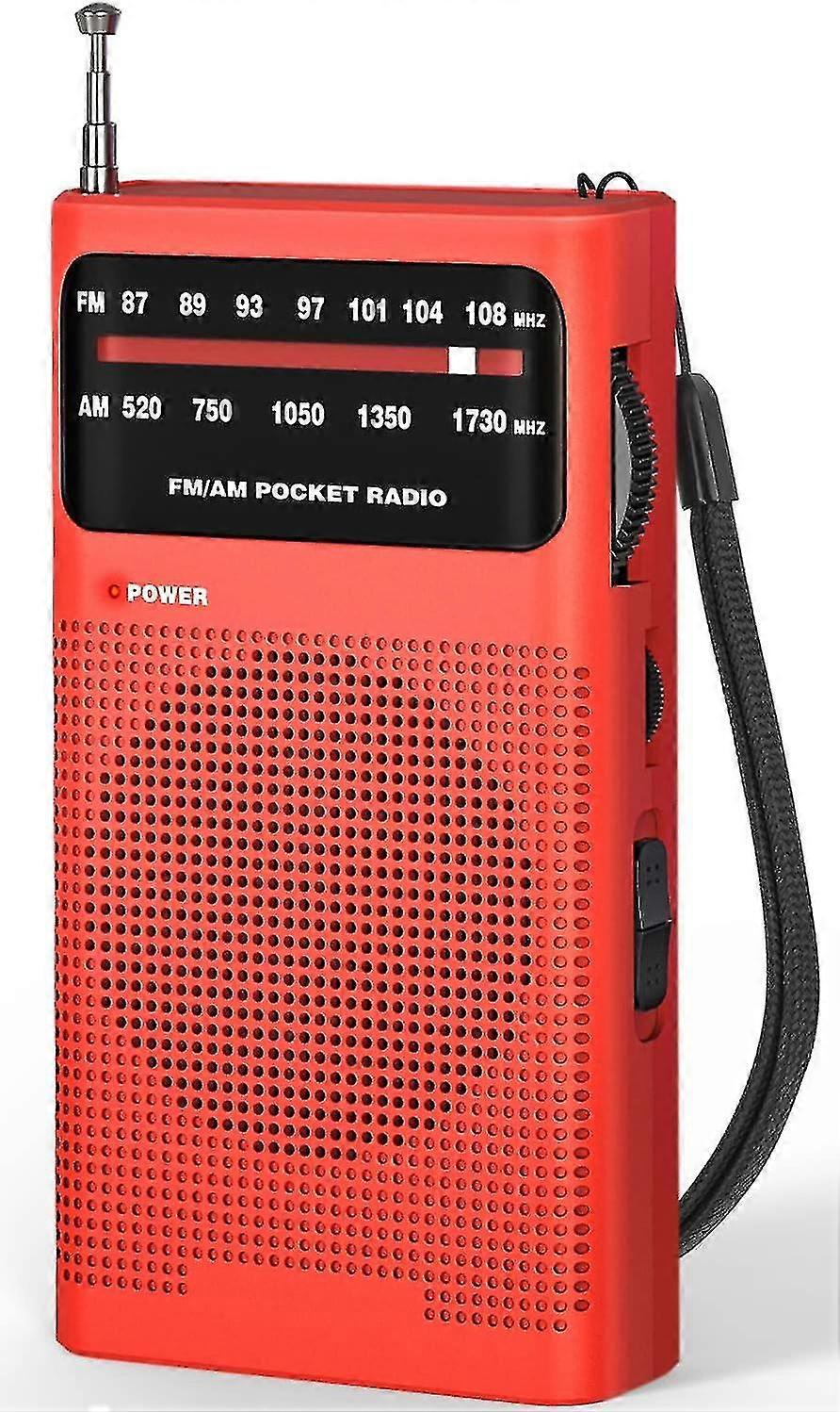 Portable Radio, Am(mw)/fm Battery Operated(aa) Radio, Pocket Transistor Radio With Excellent Reception, Excellent Sound Quality, Portable Mini Radio