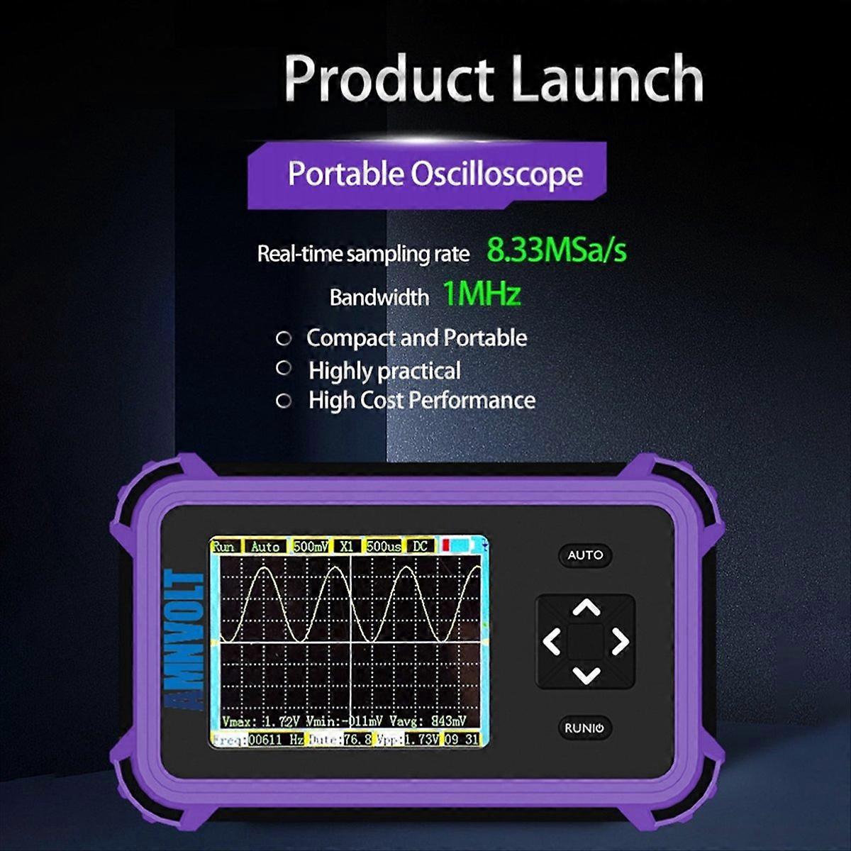 PDS833 Handheld Digital Osciloscope+Probes Kit 2.8inch Screen