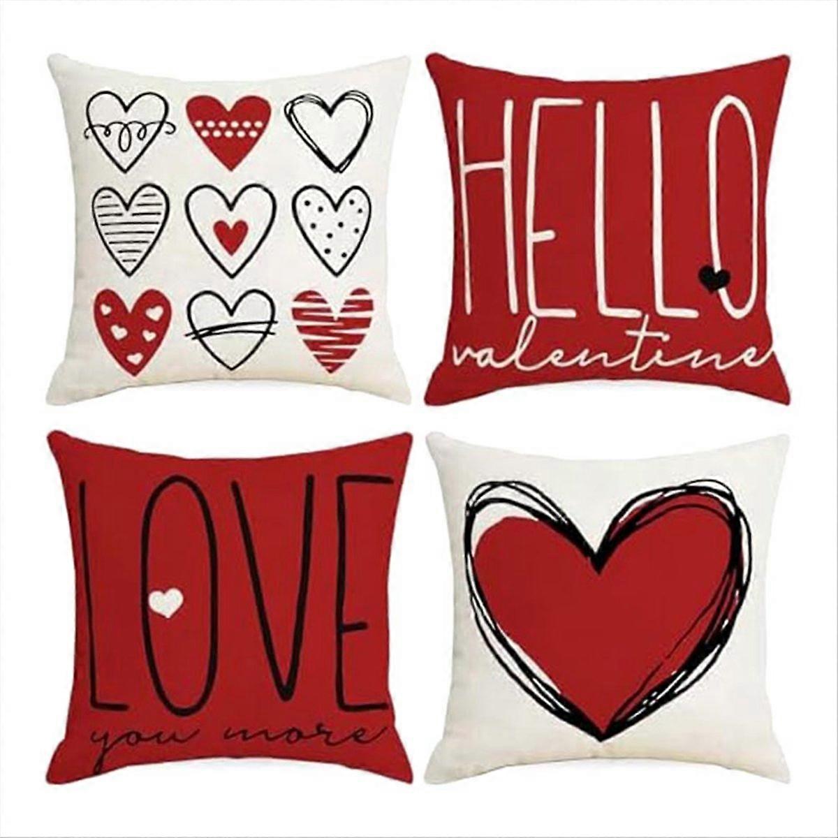 Valentines Pillow Covers Throw Pillow Covers Valentines Decor