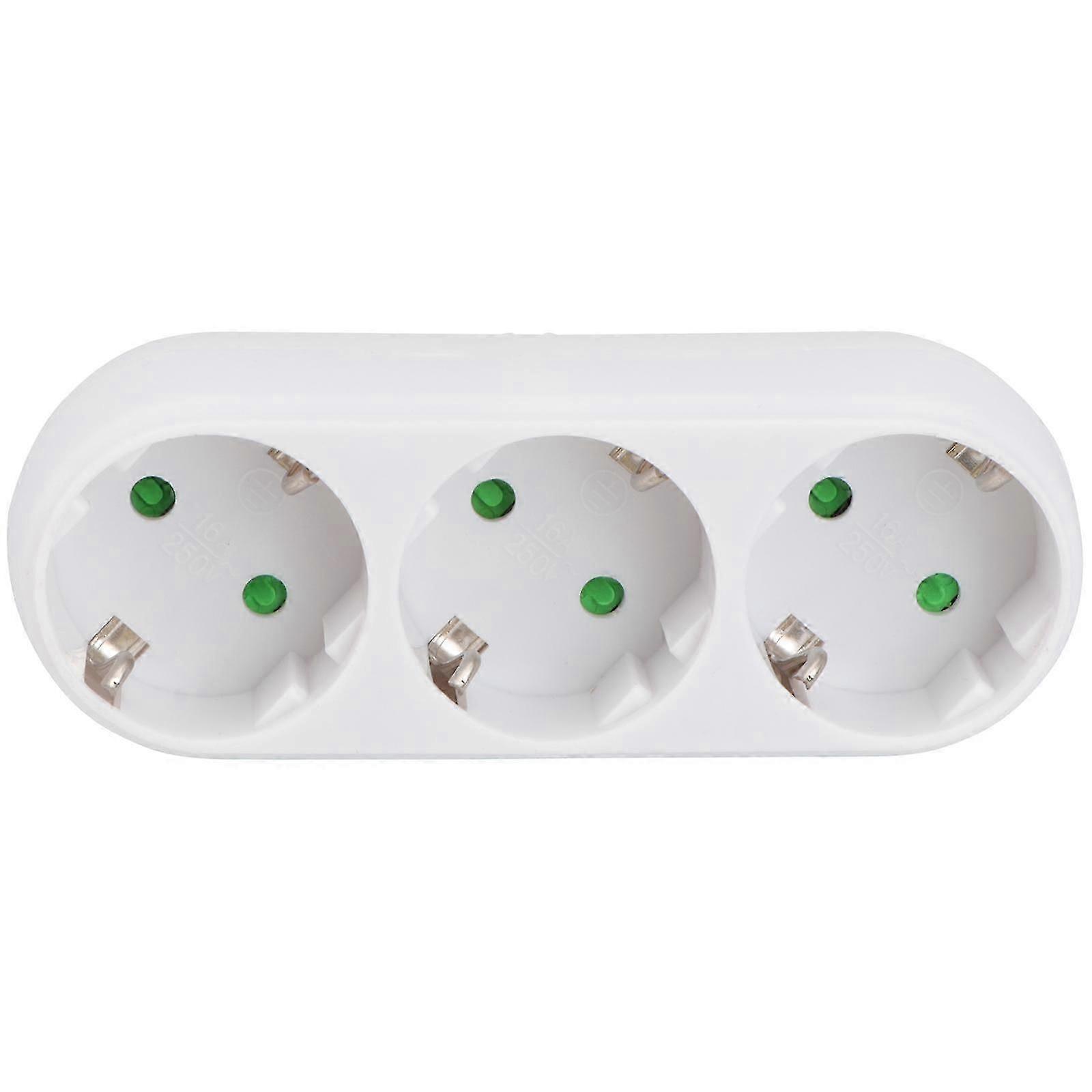 Triple Power Socket Adapter Socket Adapter Home Travel Power Socket Adapter Socket Panel 16A EU Standard Socket Power Outlet