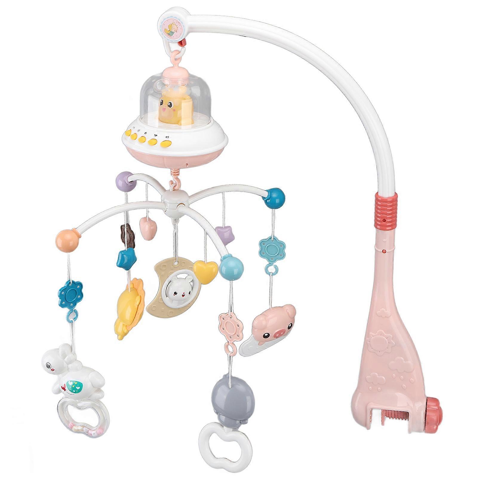 Baby Mobile Hanging Rotating Animals Night Lights Relaxing Music Baby Plastic Mobile with Projector Type 2 