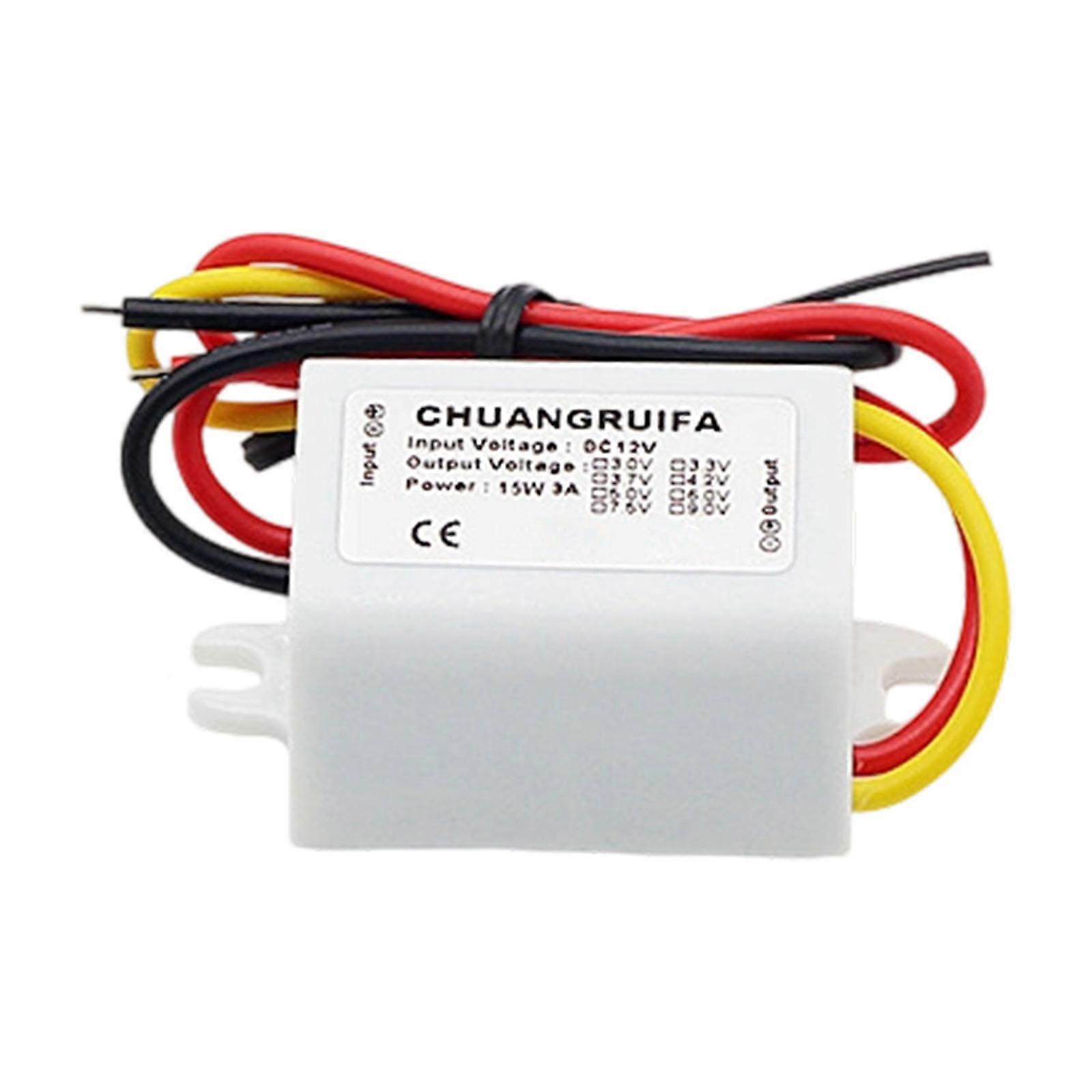 15W Converter 12V To 5V 3A Power Regulator Space Saving Module for Car Devices Home Automation Systems Multicolor
