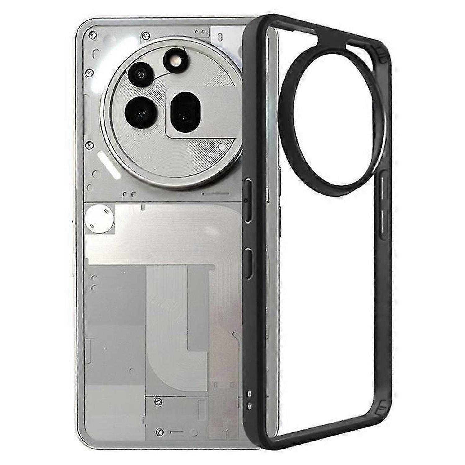 Frosted TPU Hybrid Transparent PC Phone Case