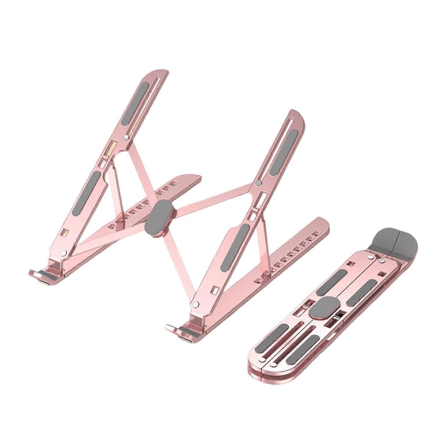 6 level Adjustable Laptop Stand Aluminum Foldable Notebook Holder Ergonomic Hollow Cooling Design Triangular