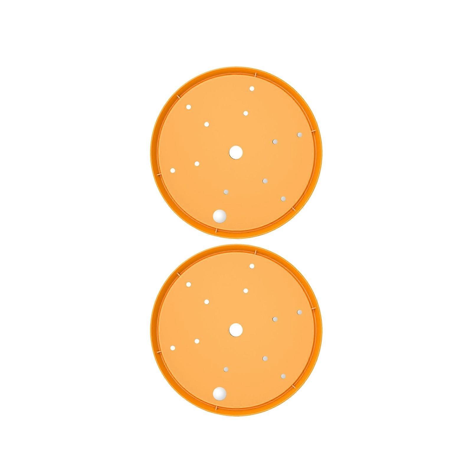 2Pcs Round Planter Insert Use Less Potting Soil Planter Accessories For Indoor Outdoor Use For Place Inside Planter  Yellow