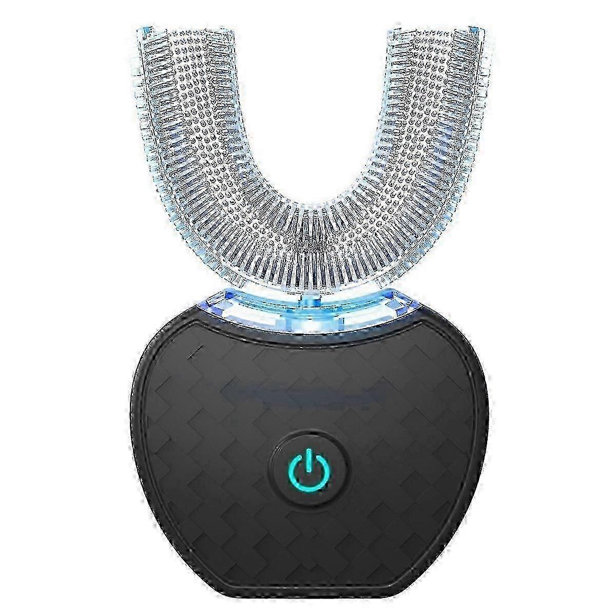 Ultrasonisk elektrisk tannbørste, automatisk tannbørste U-form full munn 360 ren tannbleking