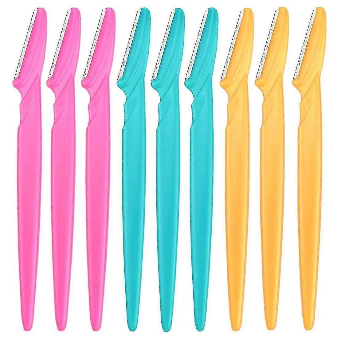 9 قطع شفرات الحاجب متعددة الأغراض غرامة مزيل الشعر بدقة الحاجب الانتهازي المحمولة شعر الوجه حاد مزيلات