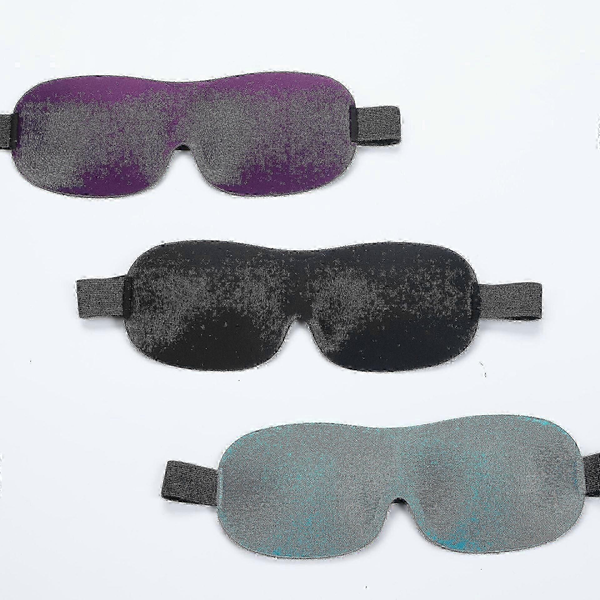 Sleep Mask For Side Sleeper, 100% Blackout 3d, Pack Of 3