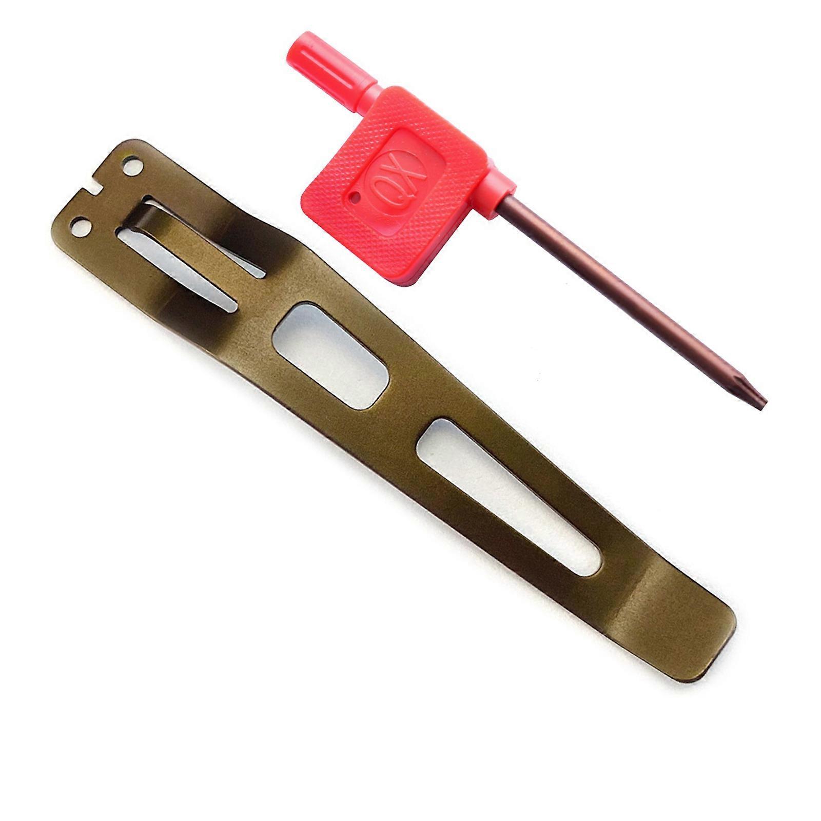 Flashlights Clamps Replacement Metal Alloys Back Clip for EDC37 EDC29 EDC25 EDC23 Flashlights Part Easy to Attach  Rose Gold