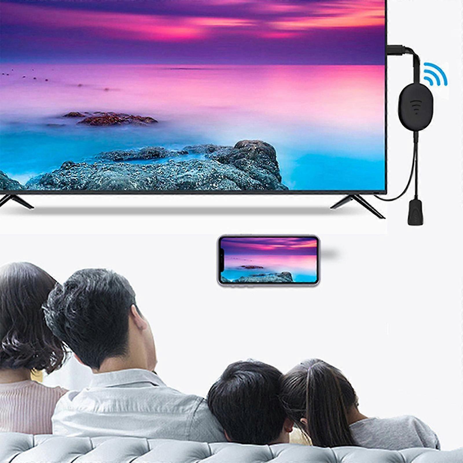 Wireless Display Adapter For Mobile Phone Mirroring / Projection Screen To Monitor /projector / Tv,for Conferen-ce / Speech / Home Theat-er