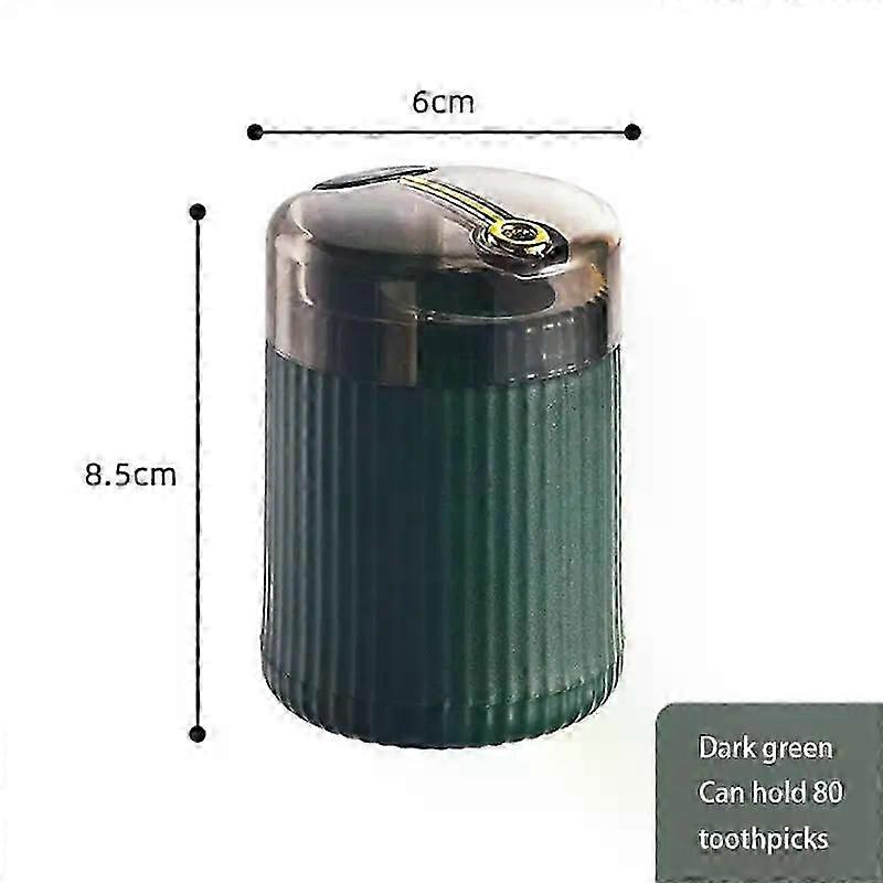 Simple Toothpick Box Toothpick Dispenser Ceative Push Automatic Eject Toothpick Jar Holder Household Convenient Gift Home Gadget