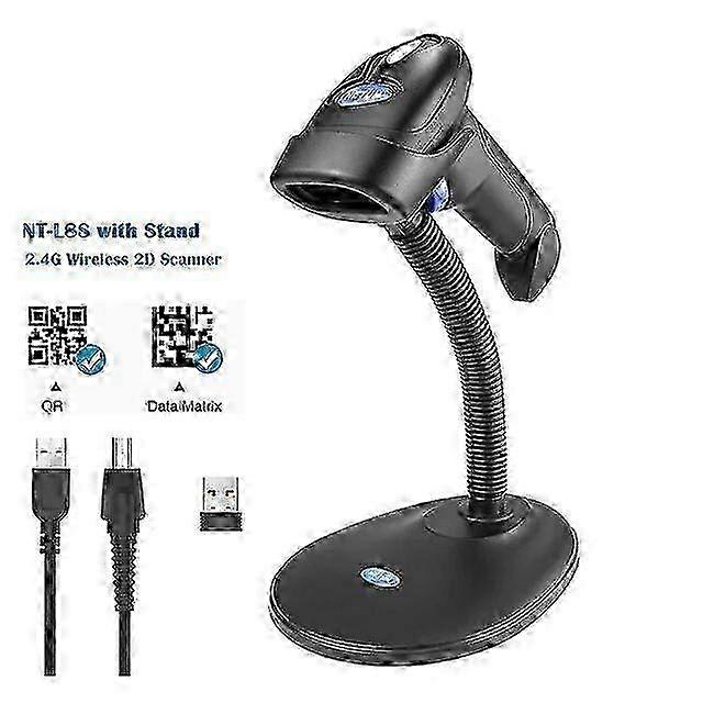 NETUM L8 Wireless 2D Barcode Scanner and L5 Wired 1D/2D QR Bar Code Reader PDF417 for Inventory POS Terminal