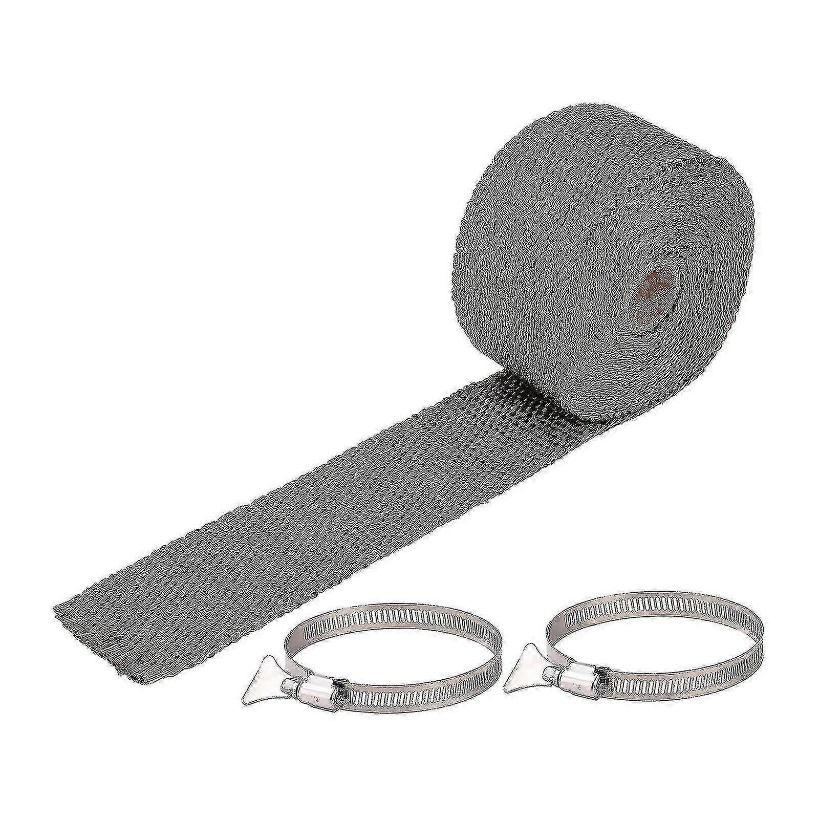 Fireproof Pipe Wrap With 2 Clips Anti-scald Chimney Ribbon For Insulation And Furnace Flue Protection