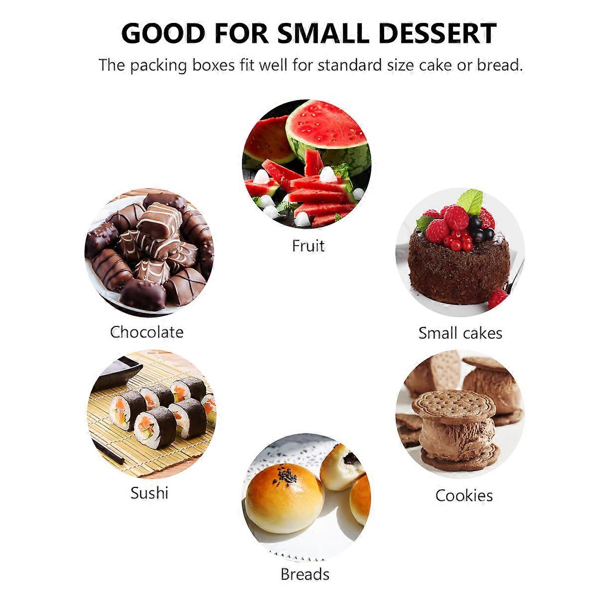 10pcs Cake Packaging Boxes Food Packing Boxes Portable Packing Boxes