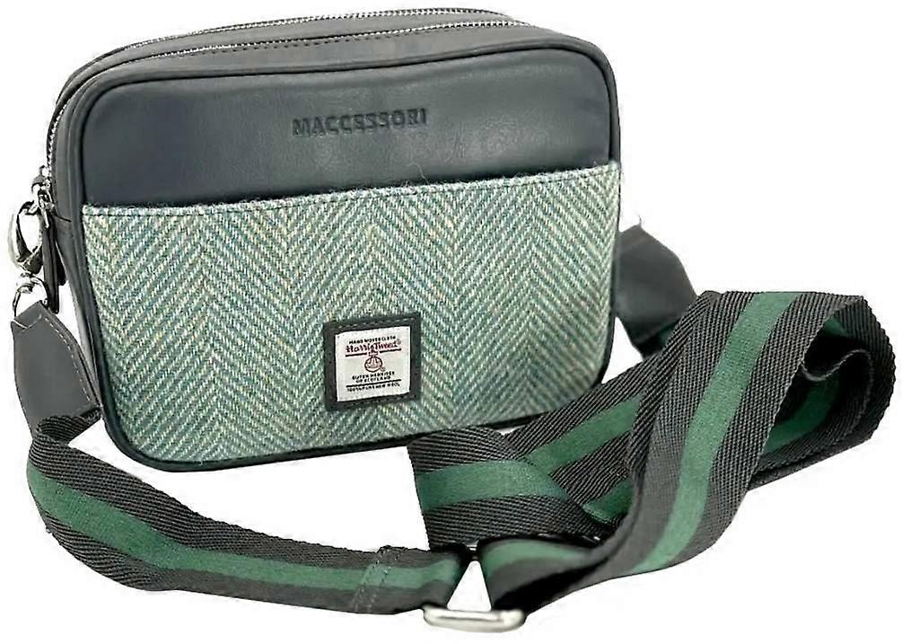 Maccessori Harris Tweed Camera Bag - Turquoise Blue