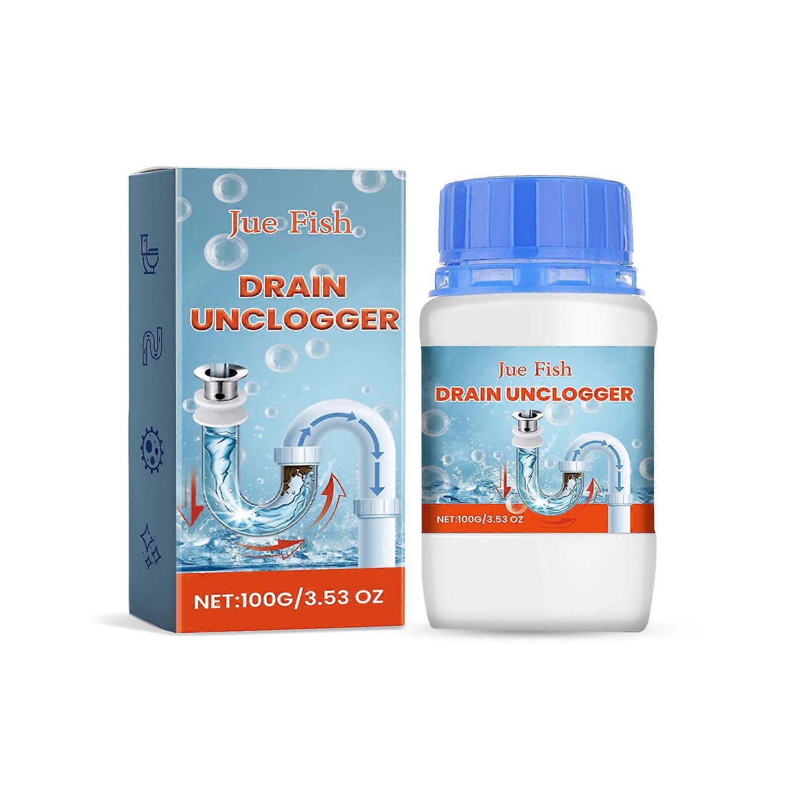 Jue Fish Drain Unclogger, Kitchen Toilet Sewer Pipe Oil Blockage Cleaning Dredging Deodorization