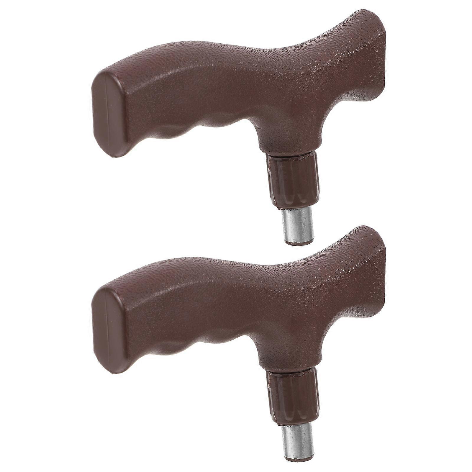 Replacement Crutch Handles Cane Handle with Anti-Skid Function 2Pcs