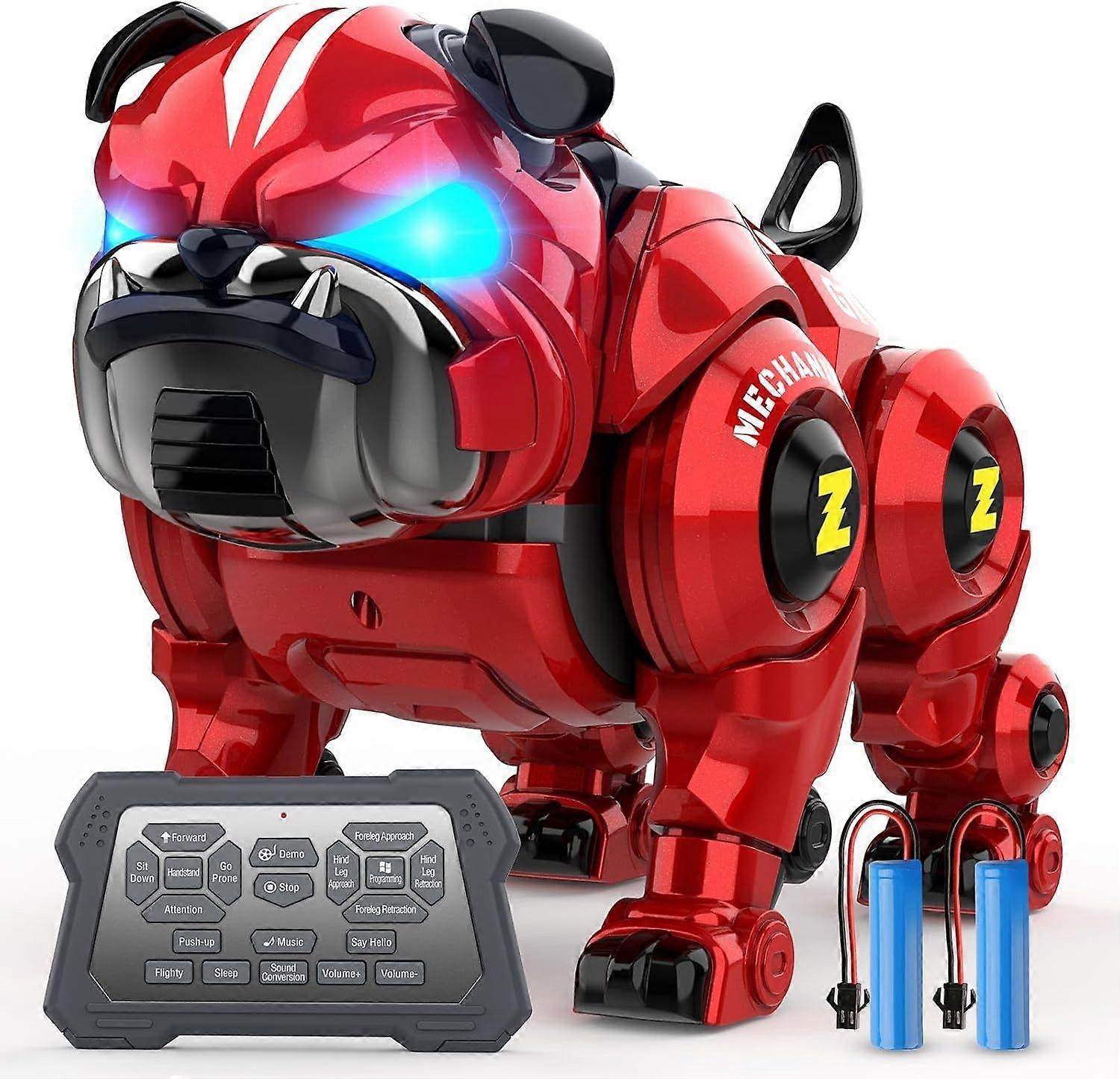 Robot Dog for Kids, Remote Control Robot Rechargeable Programing Stunt Robo Dog with Sing, Dance