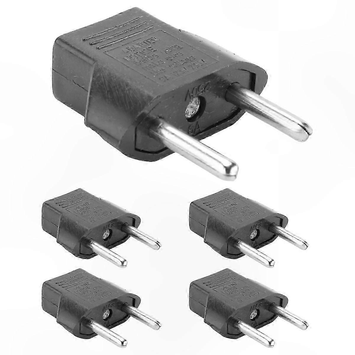 5er-Pack US-zu-EU-Steckeradapter für Reiseladung