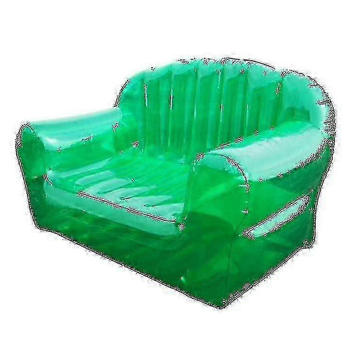 Inflatable Sofa Chair Seat, Transparent Sequins Lazy Sofa