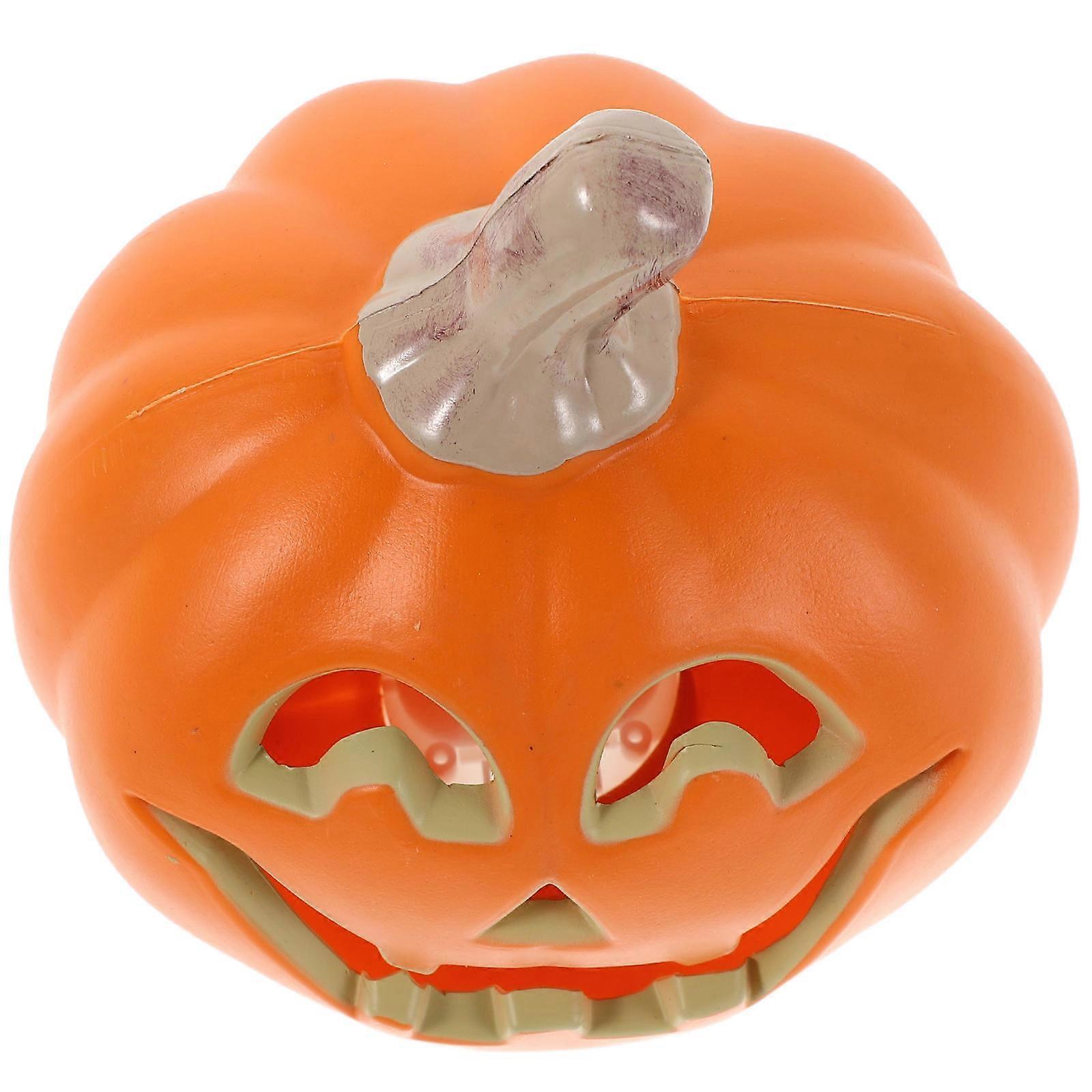 Pumpkin Night Light Plastic Pumpkin Statue for Halloween Decorations