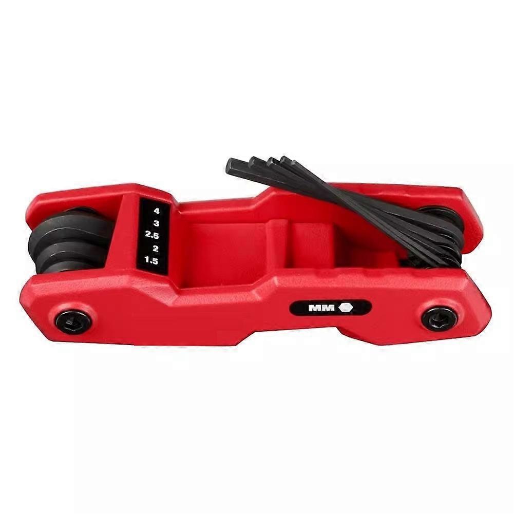 8-Key Metric Folding Hex Key Set 270° High-Contrast Power Tool Accessories 48-22-2182