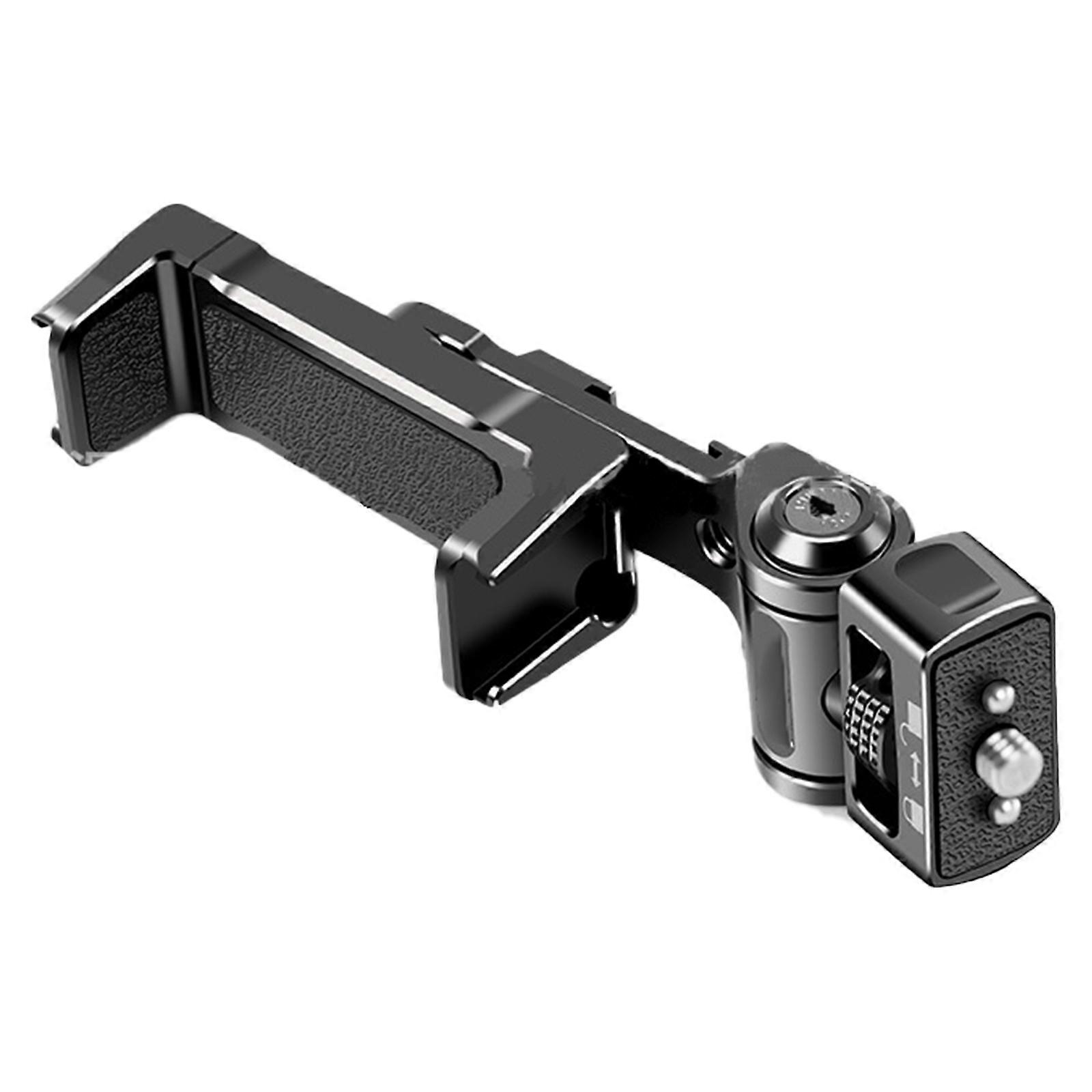 Phone Tripod Mount,Universal Smartphone Mount Adapter with 3 Cold Shoe, 360 Rotates Adjustable Cellphone Clip Clamp Multicolor