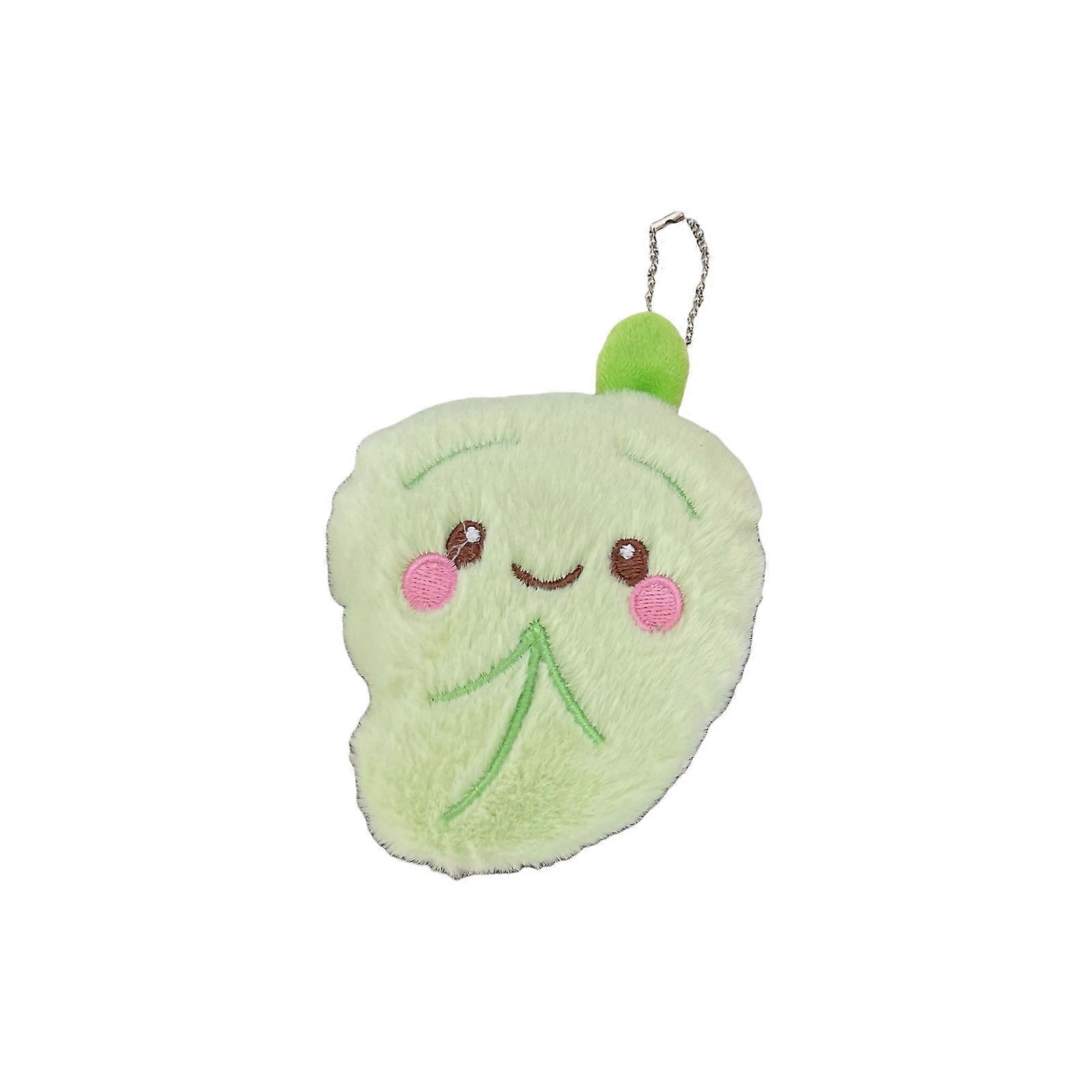 Realistic Leaf Key Accessory Fashionable Keychain Plush Texture Leaf Keyrings Suitable for Party and Casual Outfits Multicolor