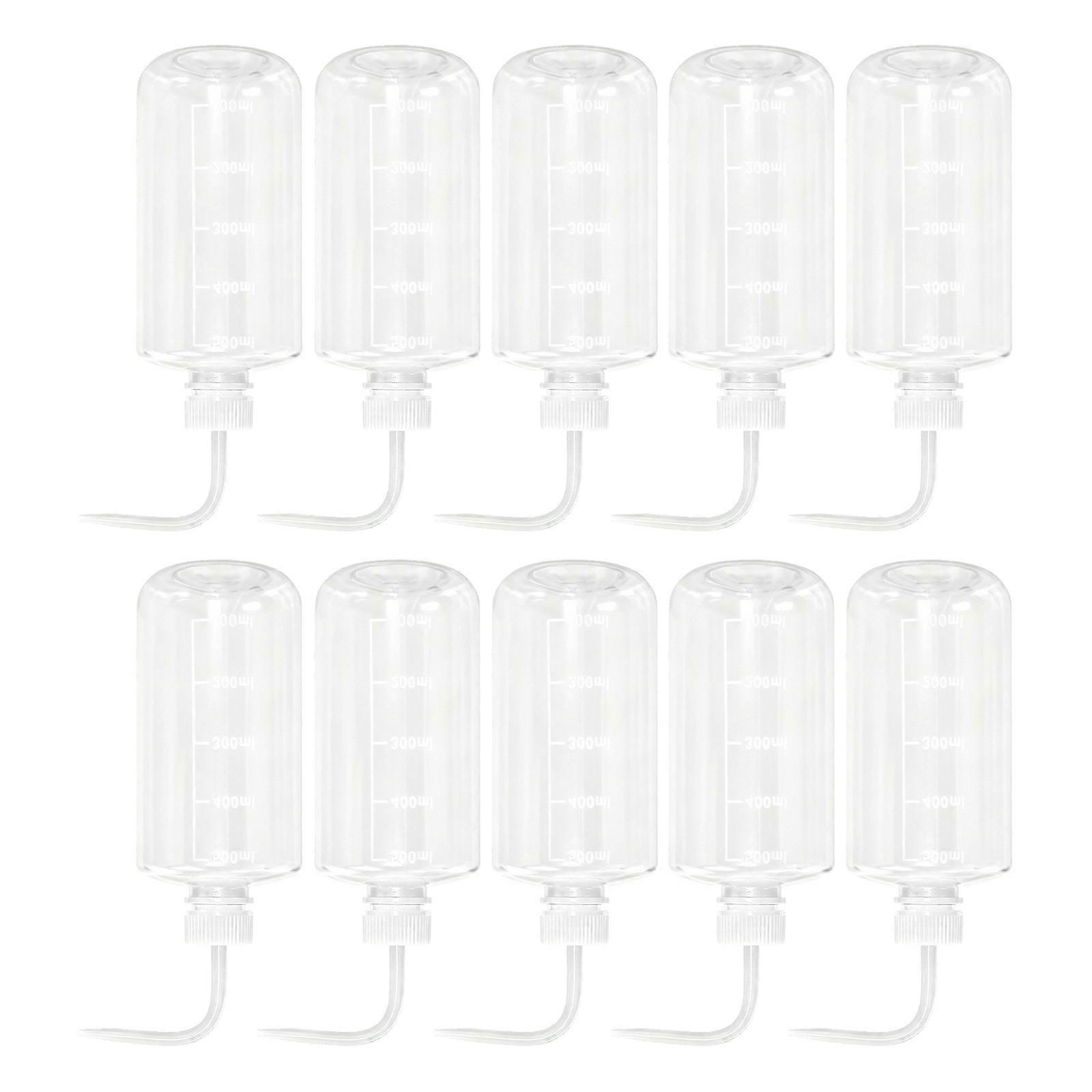 10PCS Easy Assembly Squeeze Bottles 500ml In Assorted Hues For Distinguishing Liquids In Daily Operations  White
