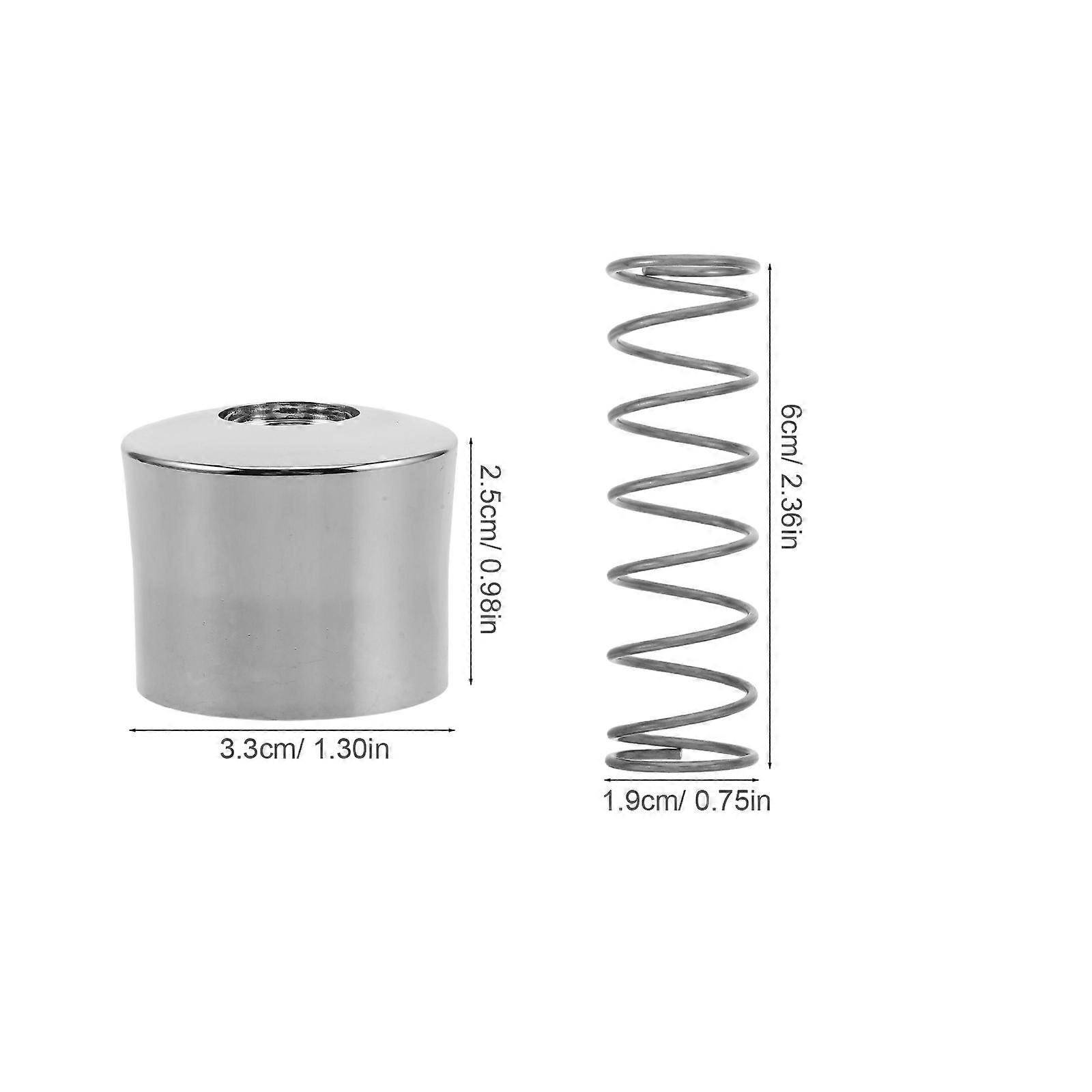 Silver Camper Toilet Flush Valve Quick Opening Push Button 1Set