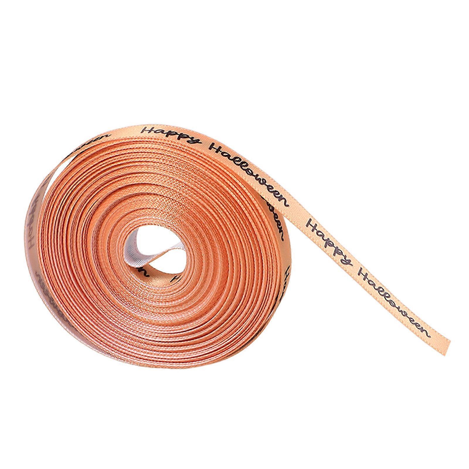 Polyester Halloween Ribbon Gift Wrapping Ribbon for Decor Use 1 Roll