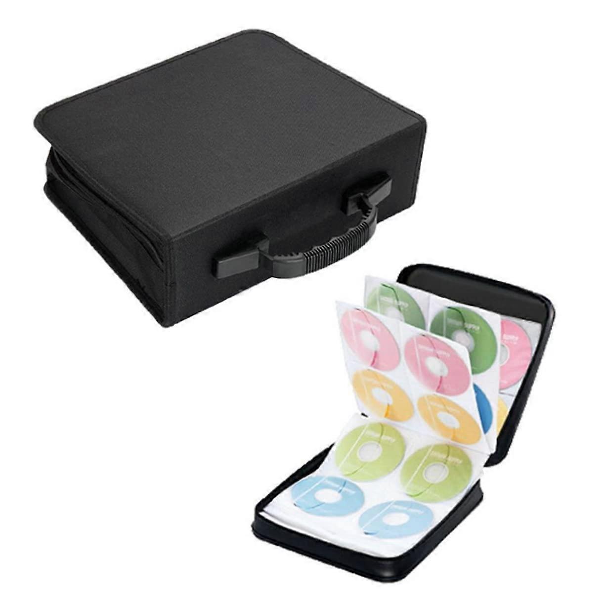DVD Storage Case with ScratchResistant Sleeves and Zipper Closure for Travel and Home