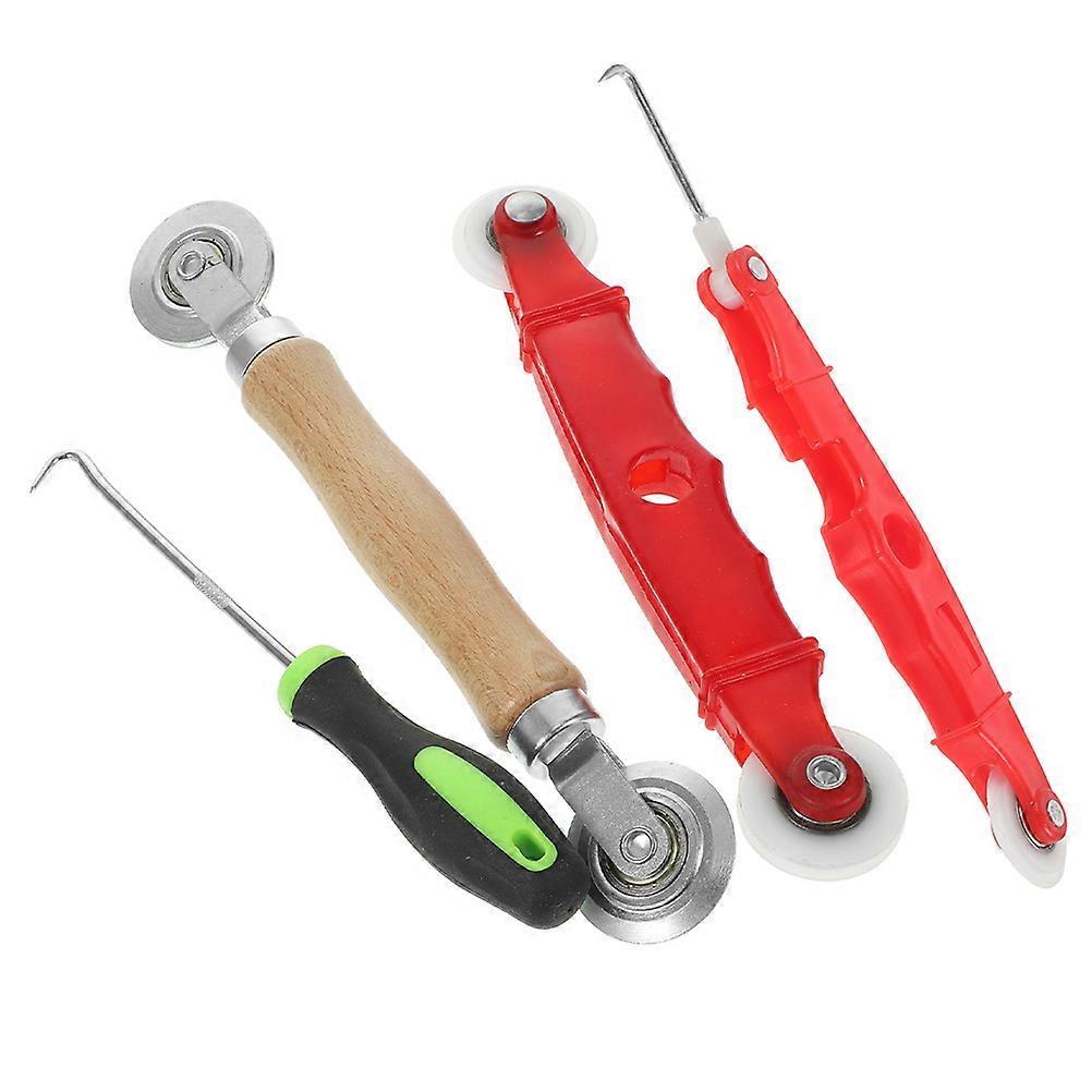 Screen Roller Tool for Window Screen Replacement Spline Roller 4Pcs for Home