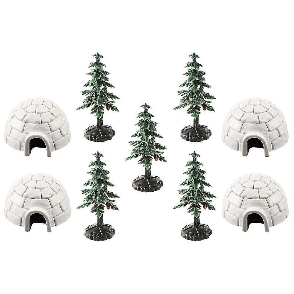 Arctic Winter Igloo Model for 1Set Miniature Christmas Tree Toys