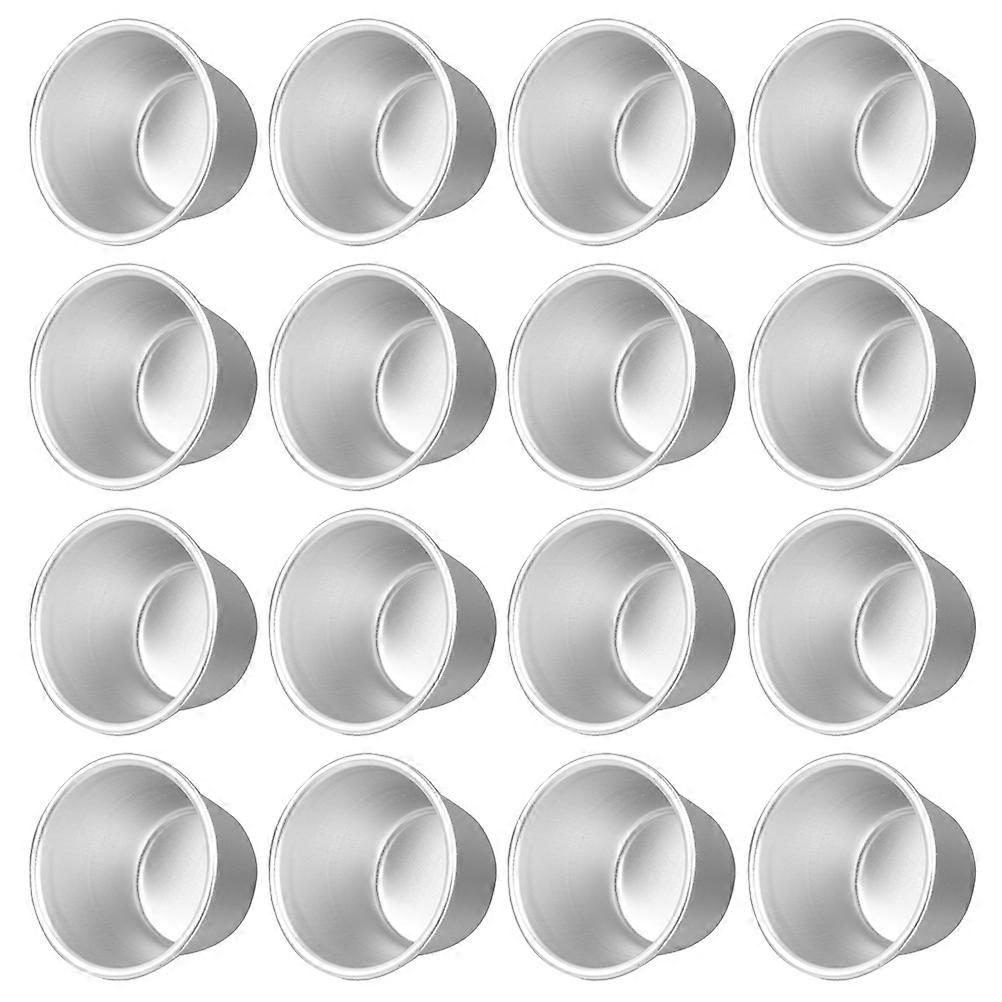 Pudding Mold Round Shape Aluminum Alloy for Baking Use 36Pcs Kitchen Tool