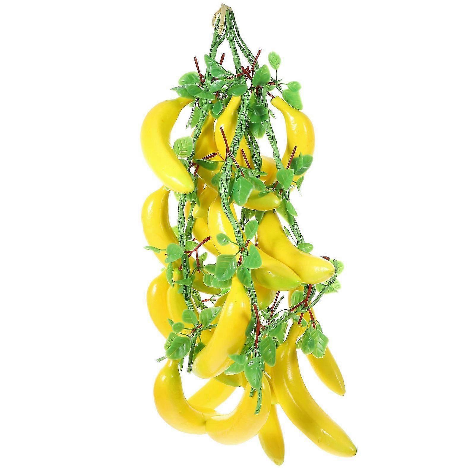 Artificial Banana Strings Hanging Fruit Decor for Photography Props 5Pcs