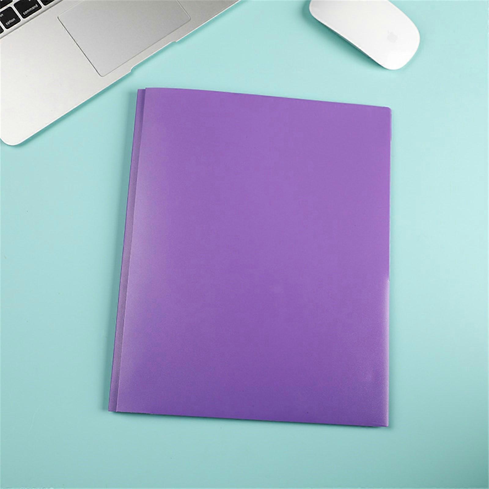 Pp Tadpole Folder Double Pocket Folder Purple A, Yuseik Clearance, Office Cabinet, (1Xpp Tadpole Clip Double Pocket Folder)