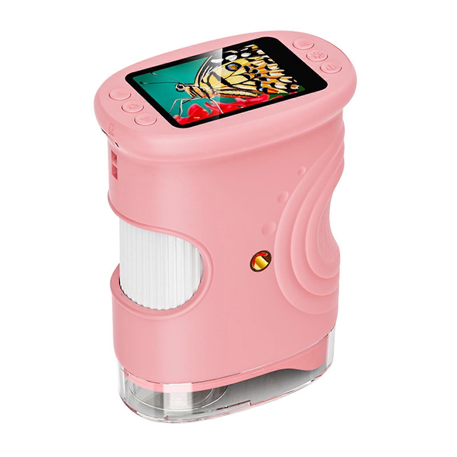 1000X Zoom Pocket Microscope, Ideal Educational Handheld Microscope for Children, Lightweight Mini Microscope for Fun Learning